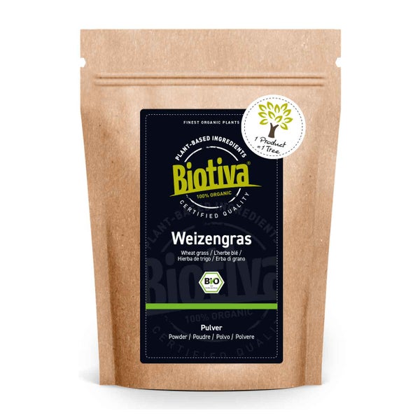 Biotiva Weizengras-Pulver Bio 500 g