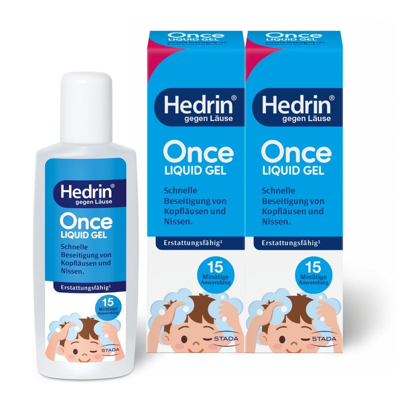HEDRIN® ONCE Liquid Gel Doppelpack 2X100 ml