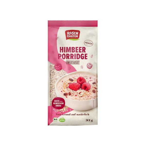 Rosengarten - Himbeer-Porridge ungesüßt 500 g