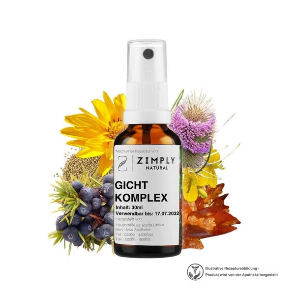 ZIMPLY NATURAL Gicht Komplex - Pflanzenbasierte Rezeptur 30 ml