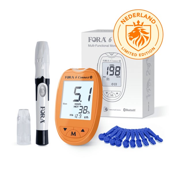 FORA 6 Connect Multi-Parameter - Sonderausgabe (Orange) – mmol/l 1 St