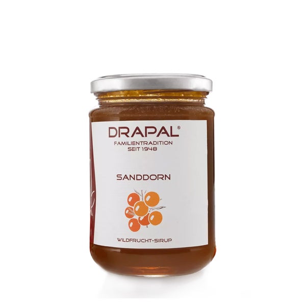 Sanddorn Sirup Im Glas 330 ml