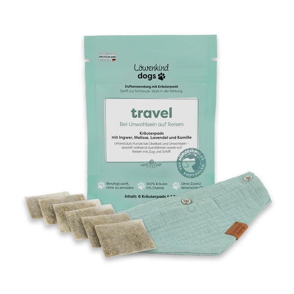 Travel-Set | Kräuterpads für Hunde bei Autofahrten 6 St