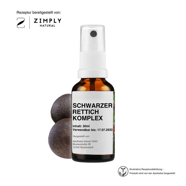Zimply Natural SCHWARZER RETTICH KOMPLEX - Pflanzbasierte Rezeptur 30 ml