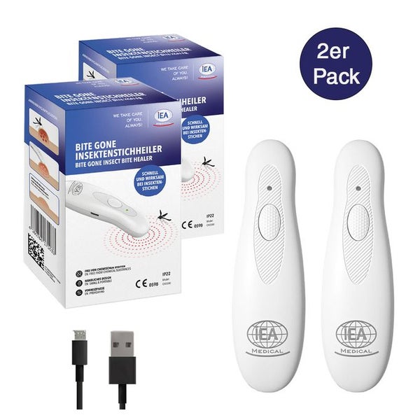 IEA Medical Insektenstichheiler - USB-C - 2er Box 2 St