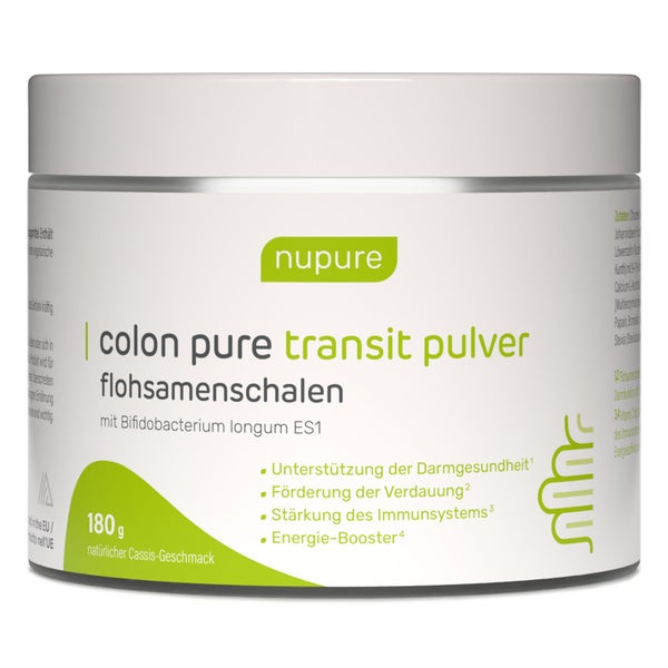 Nupure Colon Pure Transit Pulver Flohsamenschalen 180 g