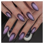 Klebenägel 24 mittlere Mandel schwarz rosa Ombre Schwarzes P 1 St