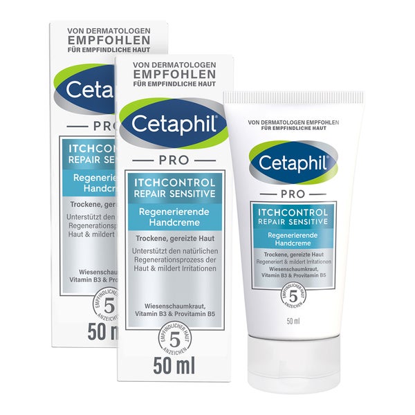 Cetaphil® PRO ItchControl Repair Sensitive Handcreme Doppelpack 2X50 ml