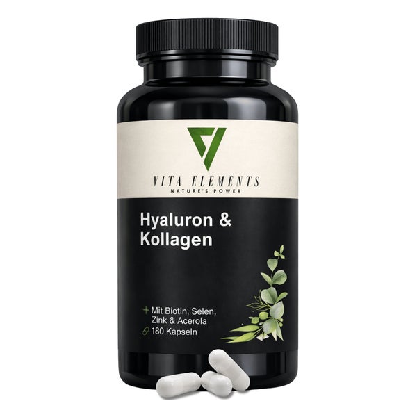 Vita Elements Hyaluron & Kollagen Komplex Kapseln 180 St
