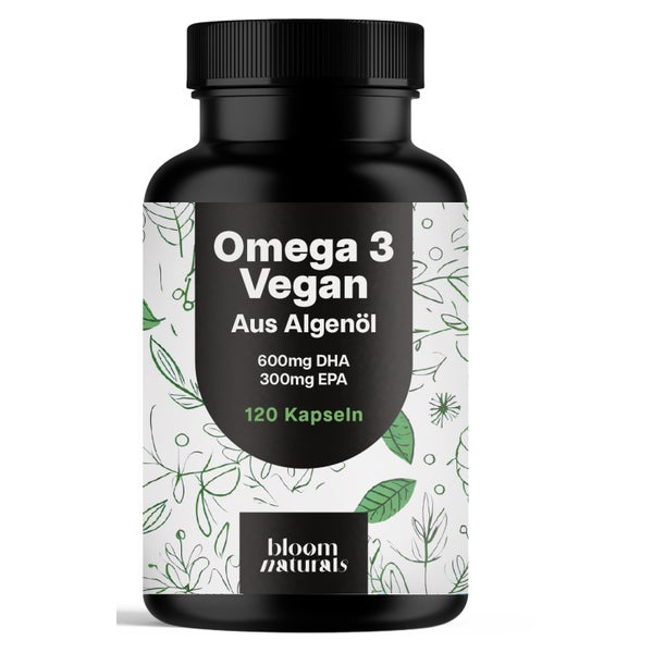 Omega 3 Algenöl - 120 Kapseln - Bloom Naturals 120 St