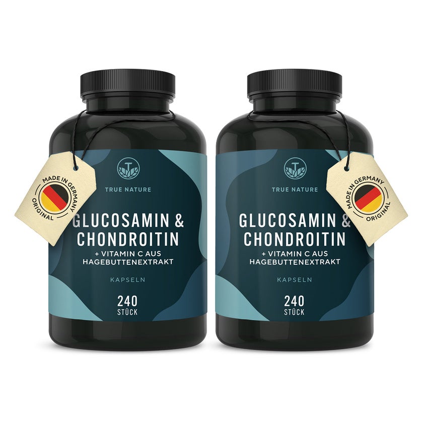 Glucosamin & Chondroitin hochdosiert, Kapseln mit Vitamin C 480 St