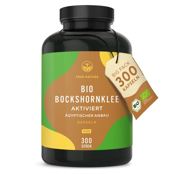 Aktivierte Bio Bockshornklee Kapseln - Vegan & Made in DE 300 St