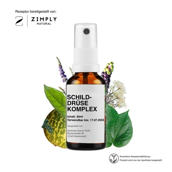 Zimply Natural SCHILDDRÜSE KOMPLEX - Pflanzbasierte Rezeptur 30 ml