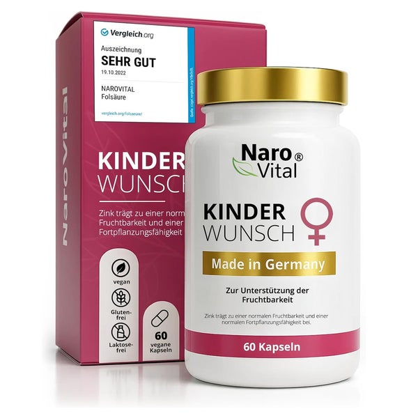 Kinderwunsch Kapseln | Pränatale Vitamine mit Folsäure 60 St