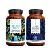 KRAFTRESERVE NERVENSTARK Paket: Magnesium & B Vitamine in einem veganen Bundle - NATURTREU®  g