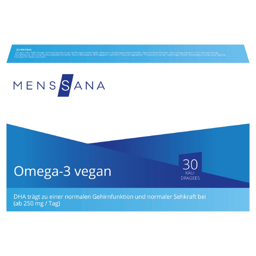 Omega-3 Vegan Kaudragees MensSana 30 St