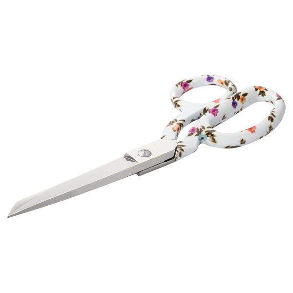Professionelle Schneiderschere mit Blumenmuster, Carbonstahl 1 St