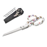 Professionelle Schneiderschere mit Blumenmuster, Carbonstahl 1 St