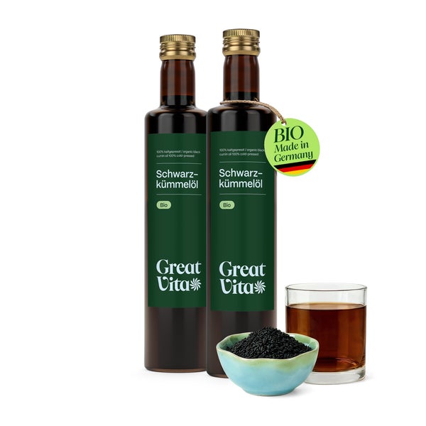 GreatVita Bio Schwarzkümmelöl 2x500 ml