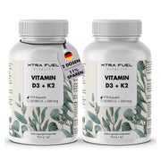 Vitamin D3 + K2 20.000 I.E. Kapseln von XTRA FUEL | 420 vegane Kapseln mit 20.000 I.E. D3 und 200 mcg K2 MK7 all-trans – Optimale Unterstützung von Knochen & Immunsystem - 420 Stk 420 St