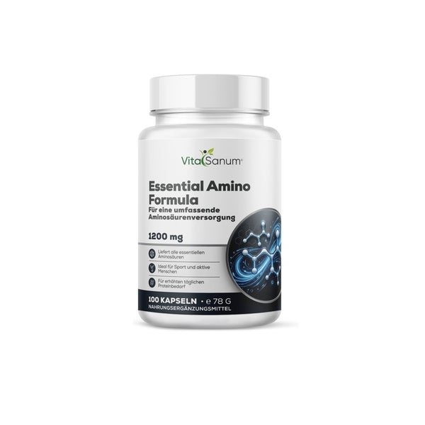 VitaSanum® Essential Amino Formula – 1000 mg Tagesportion – 120 Kapseln 100 St