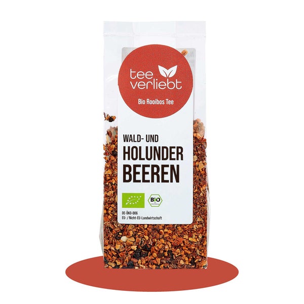 teeverliebt - Wald- und Holunderbeeren Bio loser Rooibostee | 100g 100 g