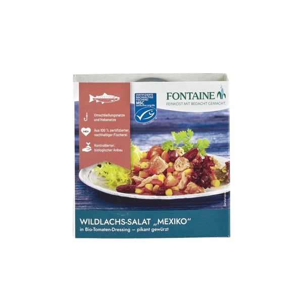 Fontaine - Wildlachs-Salat Mexiko in Bio-Tomatendressing 200 g