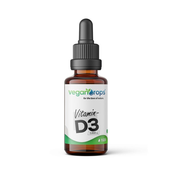 Vegan Drops® - Vitamin D3 Tropfen - 1000 i.E. pro Tropfen 30 ml