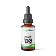 Vegan Drops® - Vitamin D3 Tropfen - 1000 i.E. pro Tropfen 30 ml