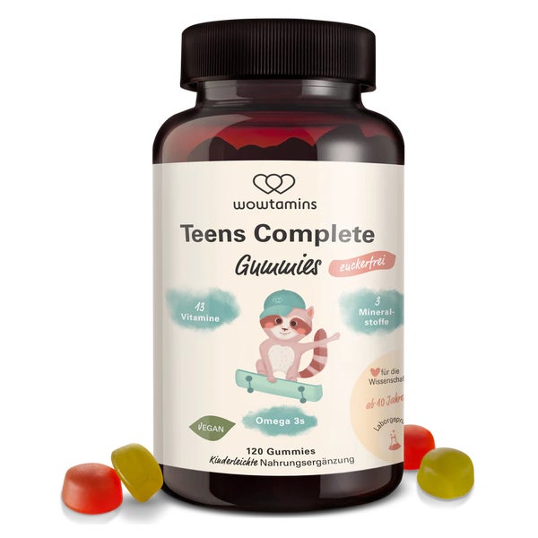 Teens Complete Fruchtgummis Vitamine Zuckerfrei 120 St
