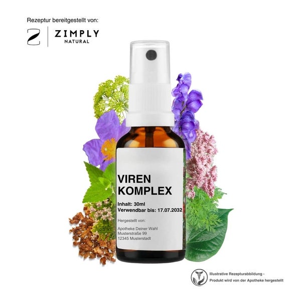 Zimply Natural VIREN KOMPLEX - Pflanzbasierte Rezeptur 30 ml