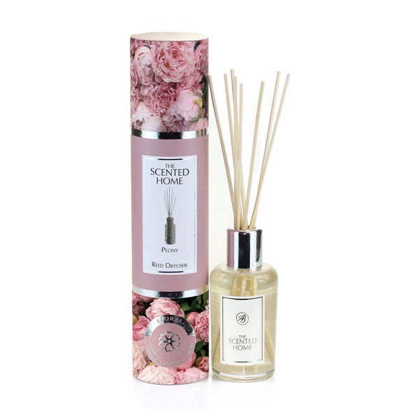 The Scented Home Raumduft Peony Duftdiffuser mit Rattanstäbchen 150 ml