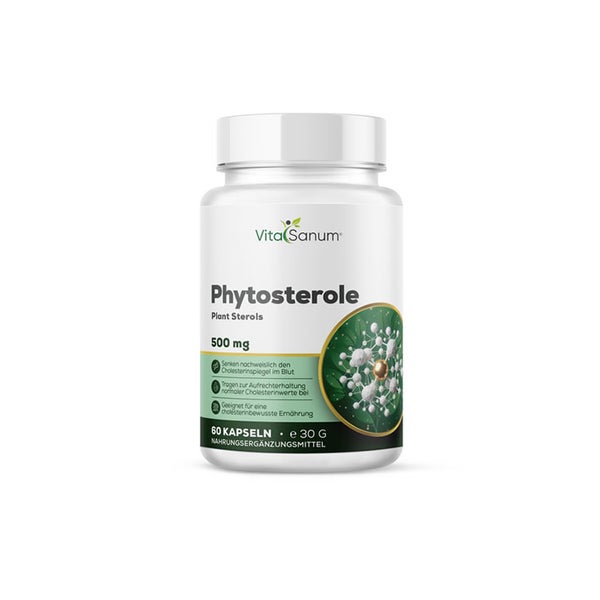 VitaSanum® Phytosterole (Plant Sterols) – 1000 mg Tagesportion – 60 Kapseln 60 St