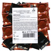 Produktabbildung: Black Kondome 100er Pack – schwarz & befeuchtet (100 Kondome) 100 St