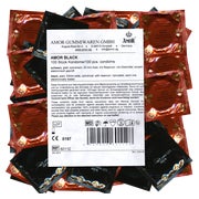 «Black» schwarze Kondome ohne Aroma, Maxipack (100 Kondome) 100 St
