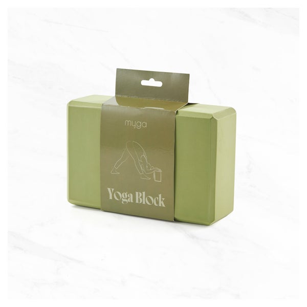 Myga Yogablock - Moosgrün 1 St