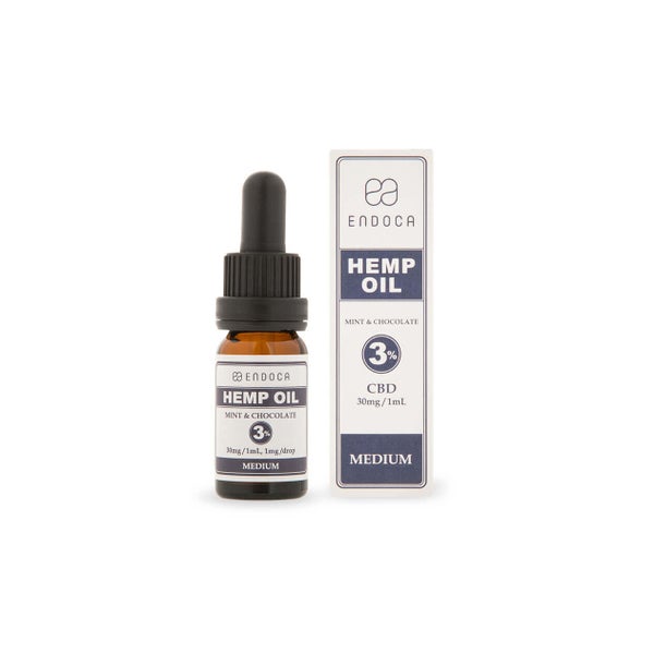 Hanföl-Tropfen 300 mg CBD (3%) Minze & Schokolade, 10 ml Flasche 250 ml
