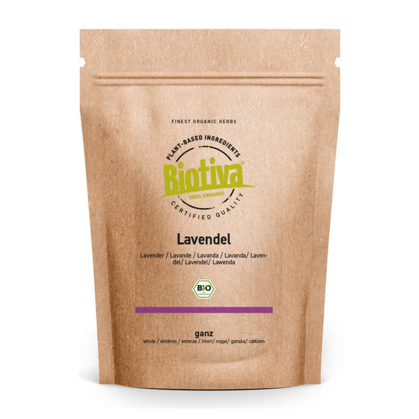 Biotiva Lavendelblüten ganz Bio 100 g