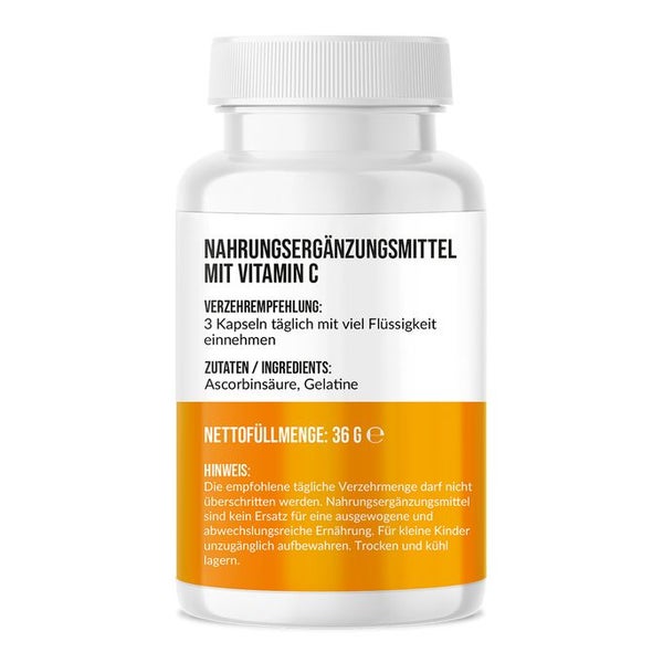 Saint Nutrition® | Vitamin C Kapseln | natürliche Unterstützung für Ihr Immunsystem 60 St