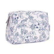 Makeuptasche Damen Schminktasche Kulturbeutel Dunkelblaue Bl 1 St