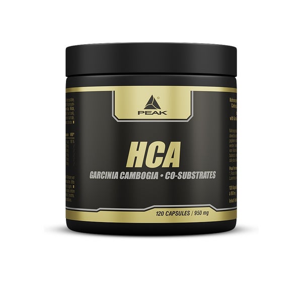 PEAK HCA - 120 Kapseln I 30 Portionen I Hydroxyzitronensäure I Blutzucker Management I Fettstoffwechsel I Diät I Garcinia Cambogia I L-Carnitin I Inositol I Cholin 114 g