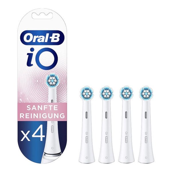 Oral-B iO Sanfte Reinigung Aufsteckbürsten für elektrische Zahnbürste 4 St