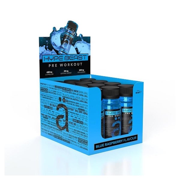 Nanosupps Hype Beast Shot 12xBlue Raspberry 60 ml