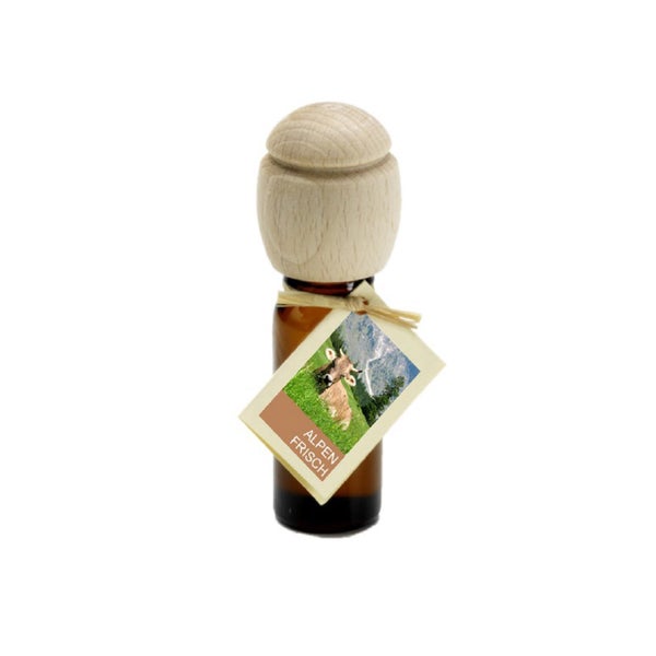 Traumduft Piccolino Alpenfrisch Duftöl – Handgefertigt, ätherische Öle, Buchenholzverschluss 10 ml