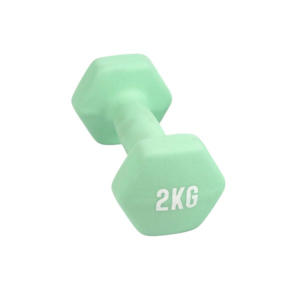 Myga Sechseckige Kurzhantel - 2kg - Mint Grün 1 St