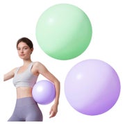 Gymnastikball 25cm Pilates Yoga Aufblasbar #9 Lila + Mintgr& 1 St