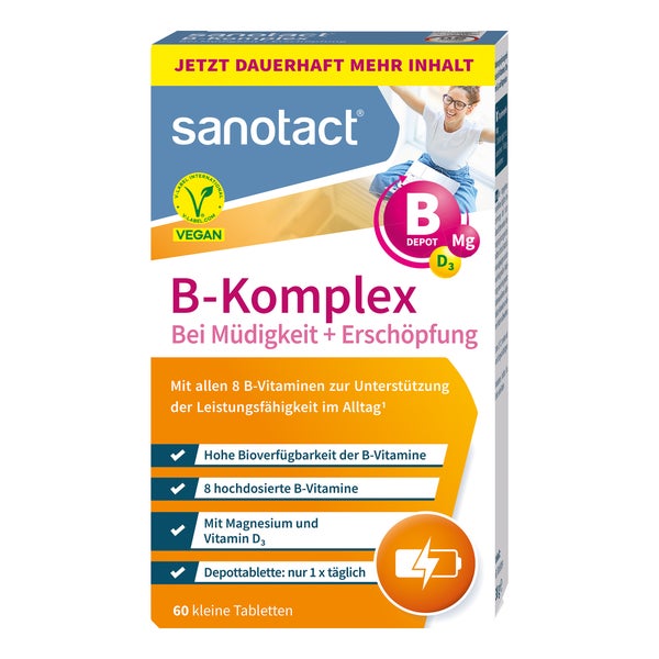 Sanotact B-komplex Bei Müdigkeit+erschöpfung Tabl. 60 St
