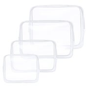 Aucuu Kulturtasche 4 Stück Transparent PVC Reise Make-up TSA 1 St