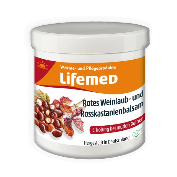 Lifemed Rotes Weinlaub- und Rosskastanienbalsam 250 ml, 12 Stück 3 l
