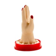 Scherzkondom «Hand»: Humorvolles Design, handbemalt (1 Stück) 1 St